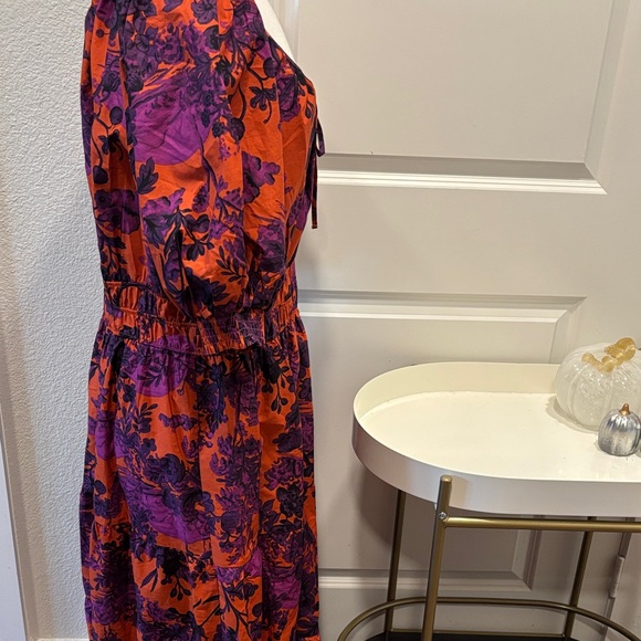 Anthropologie Orange and Purple Maxi Dress - Picture 6 of 10
